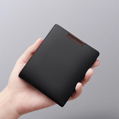 Portefeuille compact WilliamPolo en cuir véritable - Élégance et multifonctionnalité