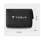 Portefeuille porte-cartes zippé en cuir compact pour voiture Tesla avec grande capacité