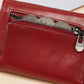 Portefeuille femme en cuir véritable compact avec porte-cartes et poche zippée