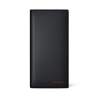 Portefeuille homme cuir véritable compact avec porte-cartes multifonction