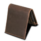 Portefeuille homme en cuir véritable vintage RFID compact avec porte-cartes et billets