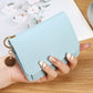 Portefeuille femme style coréen en simili cuir grainé avec porte-monnaie