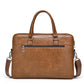 Mallette business en cuir PU pour homme avec bandoulière amovible