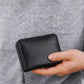 Porte-cartes zippé grande capacité avec 20 compartiments en simili cuir unisexe