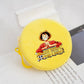 Porte-monnaie rond en peluche One Piece pour enfants et fans d'Anime