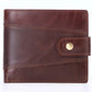 Portefeuille homme cuir véritable vintage avec zip RFID et porte-cartes multifonction