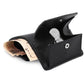 Portefeuille femme compact en simili cuir grainé avec protection RFID