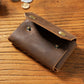 Porte-Cartes Vintage en Cuir Véritable - Organiseur Compact & Multifonction