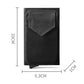 Porte-carte minimaliste en aluminium et Lycra avec protection RFID