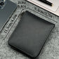 Portefeuille homme compact en cuir PU avec fermeture zippée et porte-cartes slim