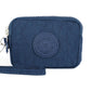 Porte-monnaie compact en nylon imperméable avec porte-cartes zippé pour femme