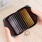 Porte-carte en accordéon avec protection RFID et porte-clés