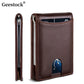 Portefeuille homme slim en cuir microfibre avec clip billets et protection RFID