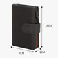Portefeuille carte compact en cuir synthétique RFID avec porte-cartes sécurisé homme