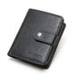 Portefeuille femme en cuir véritable avec protection RFID et porte-monnaie
