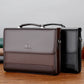 Sacoche business en cuir pu pour homme avec bandoulière amovible et format tablette
