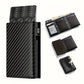 Portefeuille homme compact en PU avec porte-cartes automatique RFID et zip
