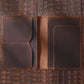 Protège-passeport en cuir véritable vintage avec blocage RFID pour homme