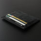Porte-cartes slim en cuir PU unisexe compact RFID minimaliste élégant
