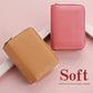 Portefeuille compact femme à double fermeture zippée avec grande capacité pour cartes