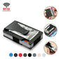 Porte-cartes RFID en fibre carbone et aluminium slim avec clip billets compact