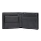 Portefeuille homme court en cuir véritable souple avec porte-monnaie zippé et multi-emplacements cartes