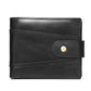 Portefeuille homme cuir véritable vintage compact avec RFID et grande capacité