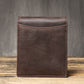 Portefeuille homme en cuir véritable avec pince à billets