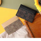 Porte-cartes luxe en cuir pu ultra-mince avec multi-emplacements pour femmes