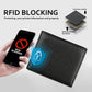 Portefeuille en Cuir Véritable - Sécurité RFID et Élégance Compacte