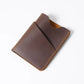 Porte-cartes slim en cuir véritable Crazy Horse avec rangement compact pour cartes