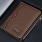 Portefeuille homme  avec protection RFID et fermeture zippée