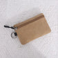 Porte-monnaie en toile avec fermeture éclair pour homme et femme - petit format