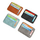 Porte-cartes ultra-fin en simili cuir avec compartiments multiples pour femme et homme