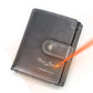 Portefeuille femme en cuir véritable avec protection RFID et porte-monnaie