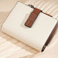 Portefeuille femme en cuir PU avec dragonne et multi-compartiments