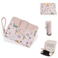Portefeuille court à motif dinosaure mignon avec blocage rfid et bouton pression pour femme