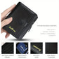 Portefeuille homme personnalisé cuir PU avec zip, bouton pression et grande capacité compacte