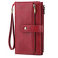 Portefeuille compagnon en cuir pu pour femme avec protection RFID et dragonne amovible