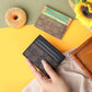 Porte-carte de luxe multifonction en cuir PU avec protection RFID