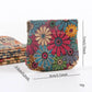 Lot de 10 mini porte-monnaie en liège et PU à motifs floraux