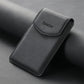 Porte-carte magnétique ultra-fin en cuir synthétique avec fermeture aimantée