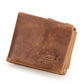 Portefeuille Trifold en Cuir Crazy Horse - Style Vintage & Sécurité Maximale