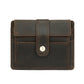 Portefeuille homme cuir véritable compact avec porte-cartes et clip billets vintage