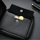 Portefeuille homme luxe en cuir avec protection RFID et poche monnaie zippée