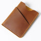 Porte-carte en cuir Crazy Horse véritable - style vintage et minimaliste
