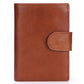 Portefeuille homme rétro en cuir véritable de vachette avec fermoir à loquet et porte-monnaie