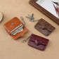 Porte-carte en cuir PU avec motif cœur pour femme
