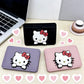 Porte-carte Sanrio Hello Kitty en cuir PU avec motif cartoon pour femme
