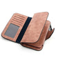 Portefeuille long vintage en cuir pu à grande capacité avec fermeture éclair pour femme
